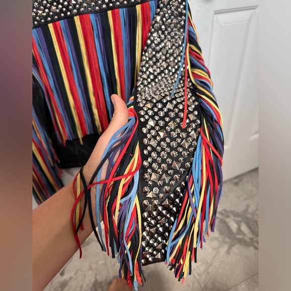 Alice + Olivia Cody studded leather jacket - Picture 12 of 13